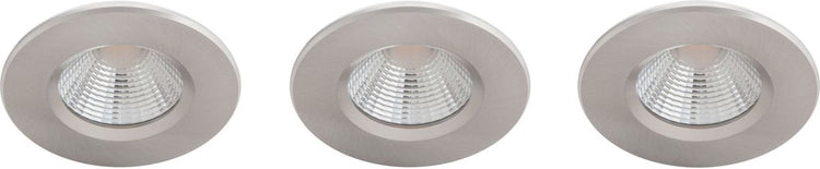 Spot encastrable pour salle de bain Philips LED Philips Dive - 3 lumières - nickel