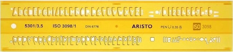 Aristo Aristo AR-5301 Modèle de 3 lettres 3,5 mm