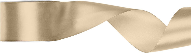 Ruban satin Partydeco 50 mm de large or froid, rouleau 25 mètres - ruban hobby - ruban décoratif - ruban cadeau - ruban satin