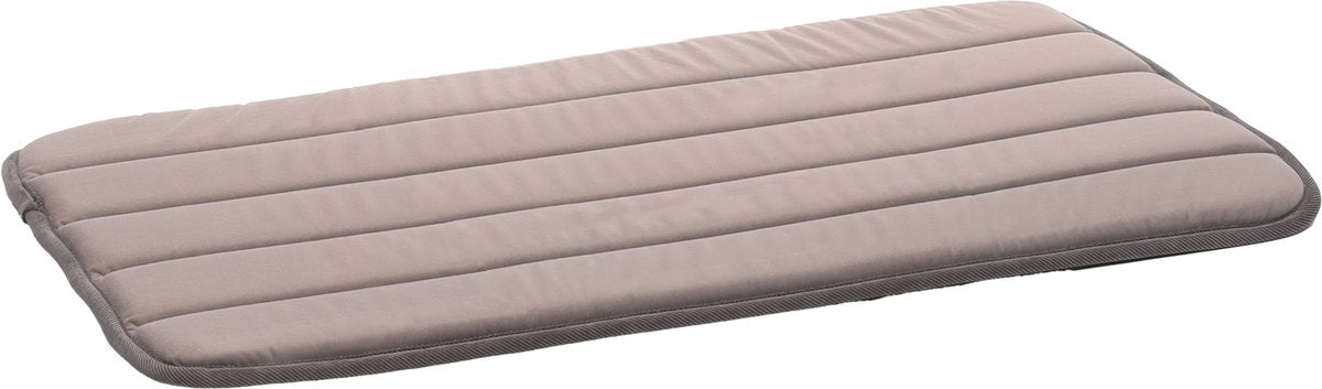 Coussin pour chien Flamingo - panier pour chien - orthopédique xana rectangulaire taupe s - 70,5x41,5cm - mousse à mémoire de forme - endroit de couchage confortable - parfait pour cage pour chien