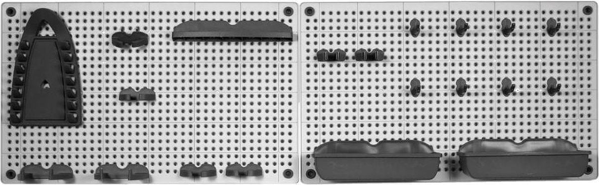 Kis - 2 planches à outils - incl. crochets, pinces, plateaux et plus encore