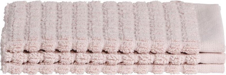 Seahorse cube 3x gant de toilette 16 x 21 cm - rose - lot de 3 pièces