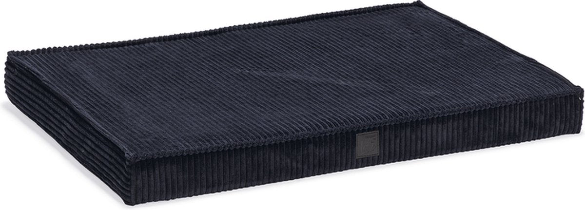 Designed by Lotte Coussin de banc côtelé - Coussin pour chien - Orthopédique - Tissu côtelé - Anthracite - 88x58x8 cm
