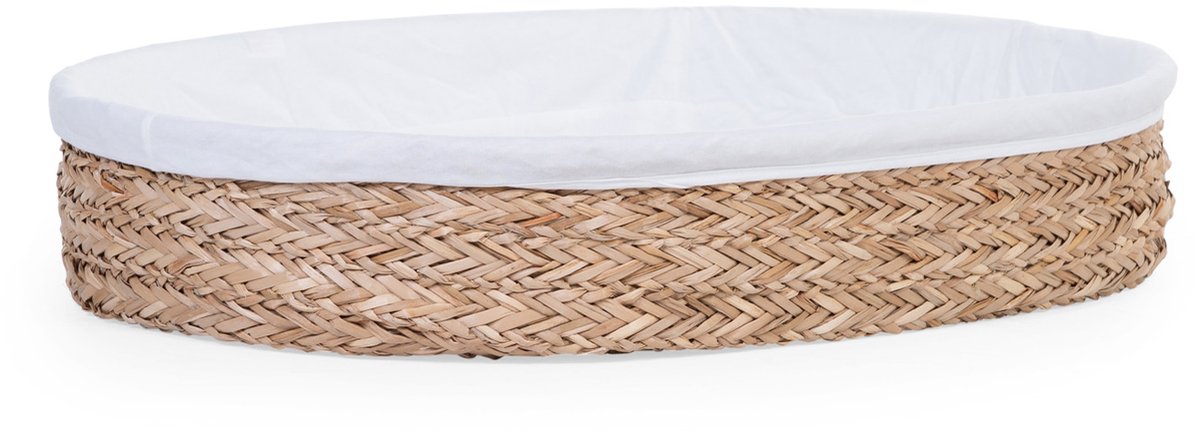 Childhome - panier de soins incl. matelas - jonc de mer - 70x50 cm - coussin de soin