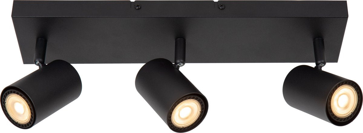 Lucide amigo - spot de plafond (plafonnier) - 3xgu10 - noir