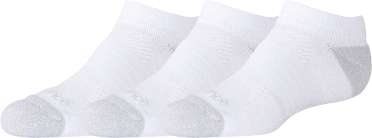 New Balance Youth Active No Show Chaussettes Lot de 3 chaussettes de sport unisexes - Blanc