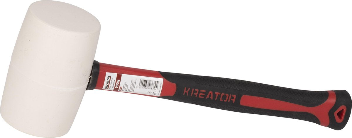 Kreator - outils à main - krt904106 - marteau en caoutchouc - 900g - fibre - blanc