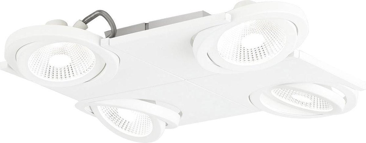 Eglo design brea - spot - 4 lumières - blanc, clair