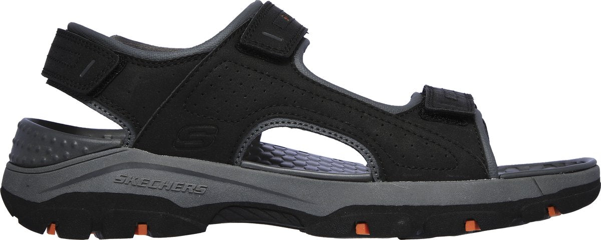 Skechers tresmen - garo sandales pour hommes - noir