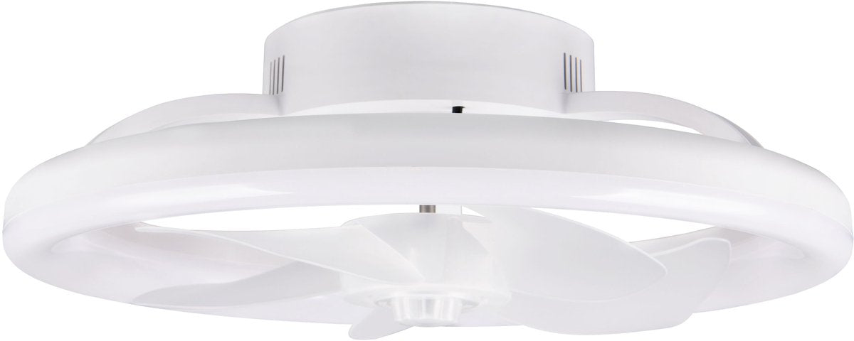 Rl vis ta lumière réalité pajala - ventilateur - blanc mat - incl. 1x SMD 22 W - télécommande - variateur intégré - couleur de la lumière réglable en continu - 3 vitesses - fonction mémoire via télécommande - mode été et hiver
