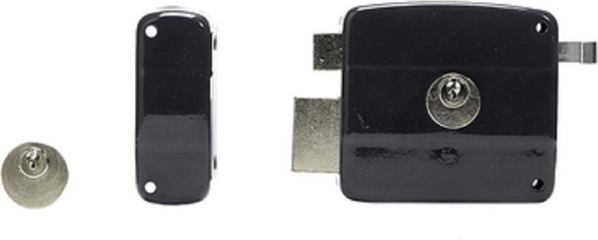 Axa serrure de porte en saillie 7490 din droite gris