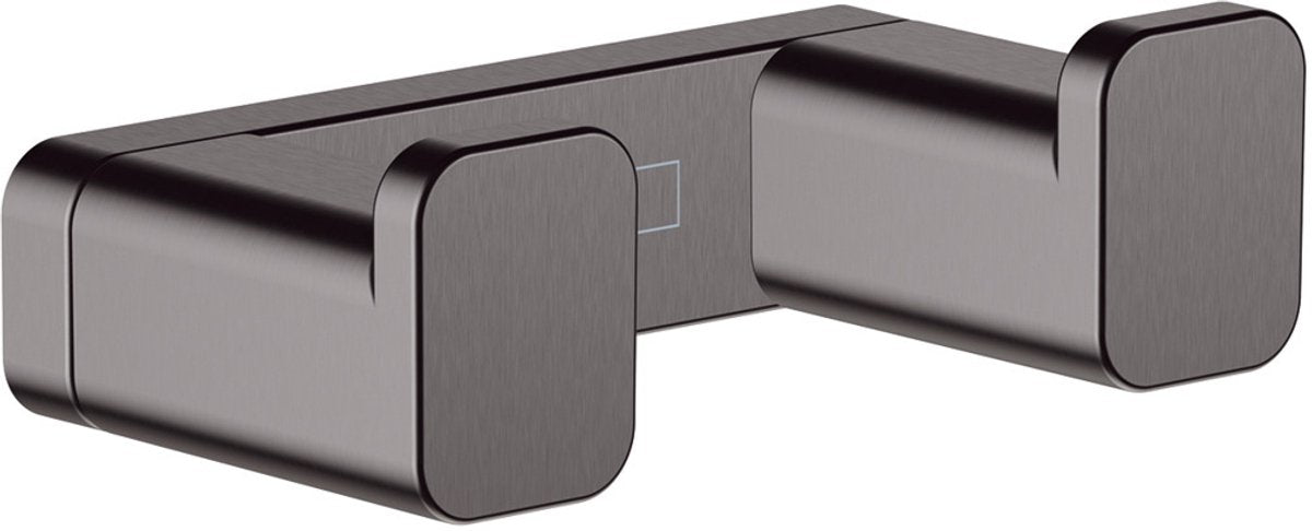 Hansgrohe addtoris porte-serviettes double chrome noir brossé