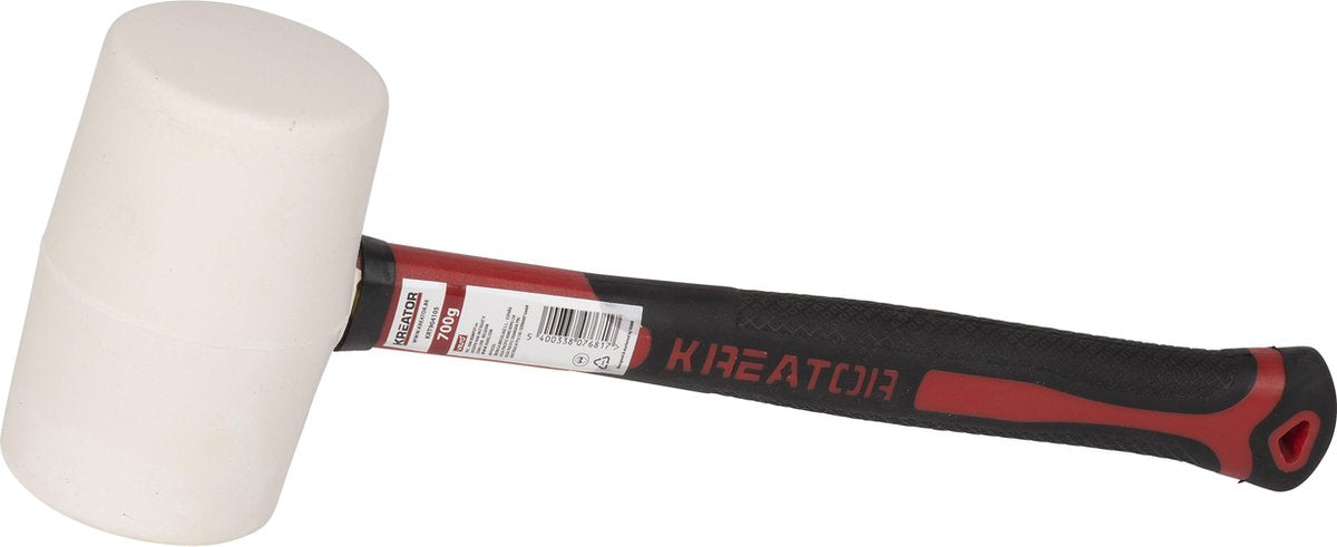 Kreator - outils à main - krt904105 - marteau en caoutchouc - 700g - fibre - blanc