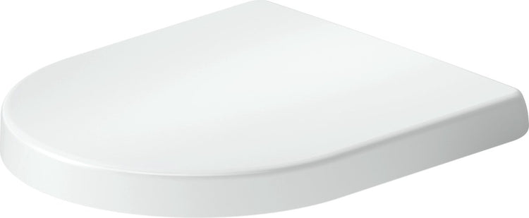 Abattant WC Duravit univavo en forme de D – fermeture amortie – dégagement rapide – urée duroplast – charnières en acier inoxydable – blanc brillant