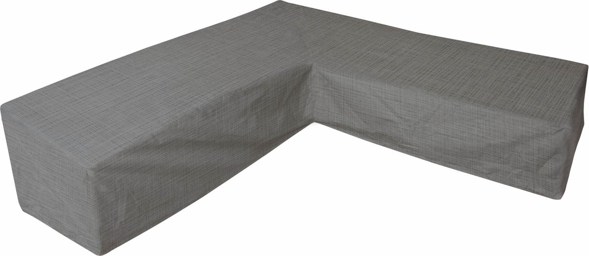 Housse imperméable Eurotrail pour salon en L, canapé d'angle, cantonique 275x275x100 70 cm, gris
