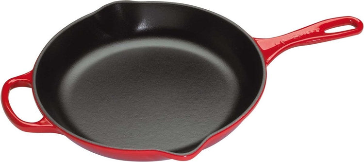 Poêle Le creuset signature - rouge cerise - ø 20 cm - revêtement antiadhésif émaillé - tous feux dont induction - passe au lave-vaisselle - garantie à vie