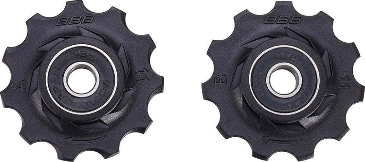 Roues de dérailleur de vélo Bbb shimano, campagnolo sram - 9 vitesses, 10 vitesses, 11 vitesses, 12 vitesses - durables - noir - 11t - rollerboys bdp-02