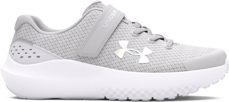 Under Armour ua gps surge 4 ac-gray chaussures de sport pour filles - halo gris - blanc - irisé