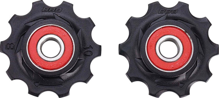 Bbb cycling roues de dérailleur en céramique shimano, campagnolo sram - 7 vitesses, 8 vitesses, 9 vitesses, 10 vitesses - durables - noir - 10t - rollerboys céramique bdp-11