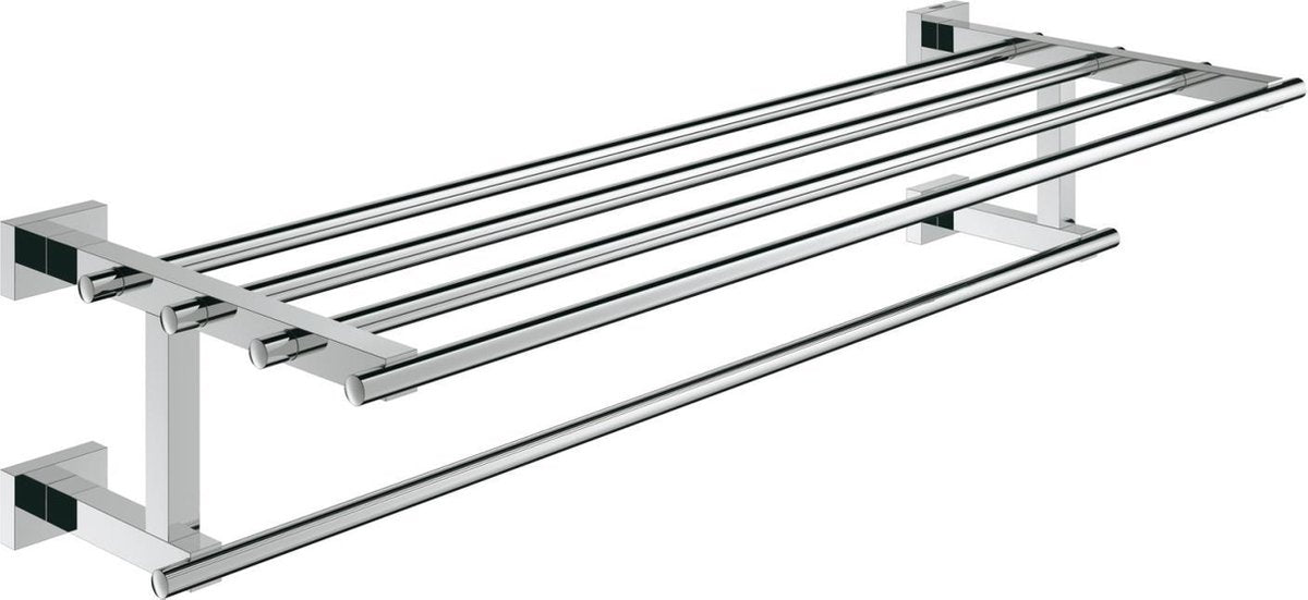 Porte-serviettes cube Grohe essentials avec support pour plusieurs serviettes - 600 mm
