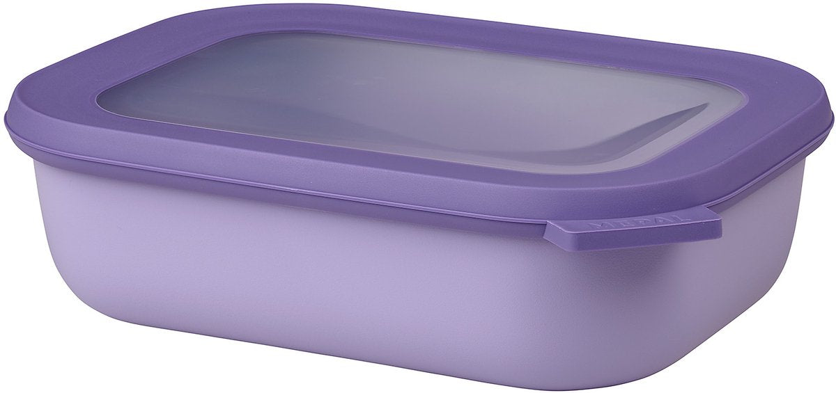 Mepal - récipient alimentaire multi-bols cirqula - 1000 ml - rectangulaire - lilas vif