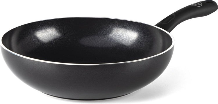 Poêle wok Greenchef Diamond 28 cm - 3,7 l - revêtement antiadhésif sans PFA - poêle wok induction - poêle en céramique - passe au four jusqu'à 160°c - poignée de refroidissement - sans couvercle - noir