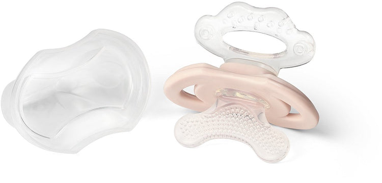 Babyono baby ono premières dents bleu 3 mois + jouet de dentition rafraîchissant en silicone