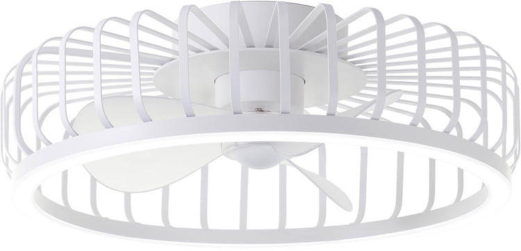 Brilliant capo - ventilateur de plafond - avec éclairage - ø 48 cm - LED 36w - CCT - 2700k-6500k - dimmable - blanc - très silencieux
