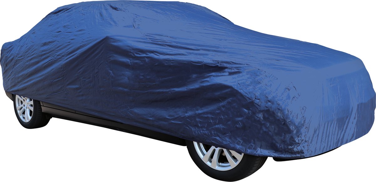 Housse de voiture Carpoint - polyester - excellente protection - contre les conditions météorologiques (extrêmes) - protection contre les rayons UV, la pluie, la neige, la poussière de sable - taille extra large - dimensions 490x178x122cm