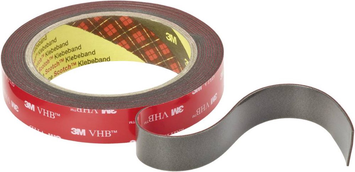 3m vhb™ 4611f 4611193 ruban adhésif double face vhb 4611f gris foncé (l x l) 3 m x 19 mm 1 pièce(s)