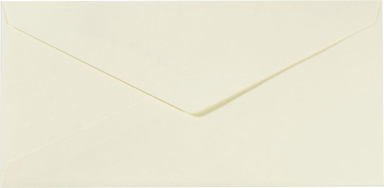 Enveloppes Florence de qualité robuste, grand rectangle ivoire, 25 pièces, 11,5 x 22,5 cm