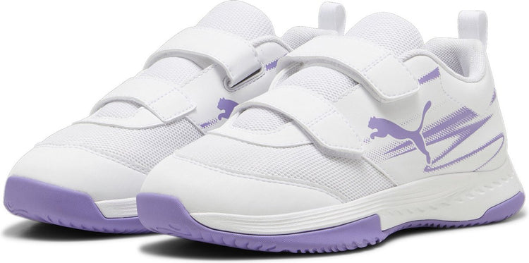 Chaussures de sport unisexes Puma Varion II V Jr - Alerte blanc-lavande