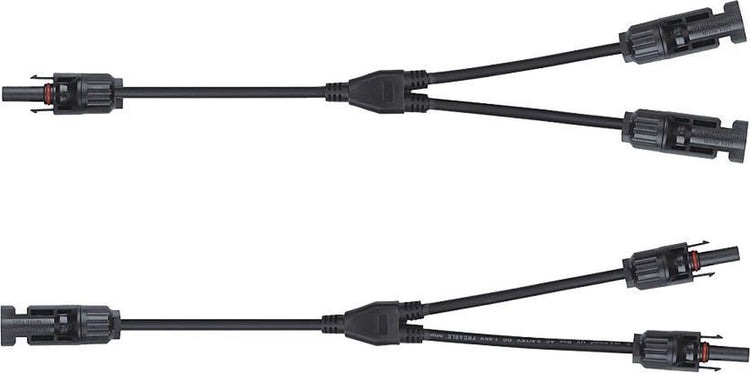 Répartiteur Orno mc4 y - pour panneaux solaires - set 1x ff-m + 1x mm-f - qualité professionnelle - câble de panneau solaire assemblé