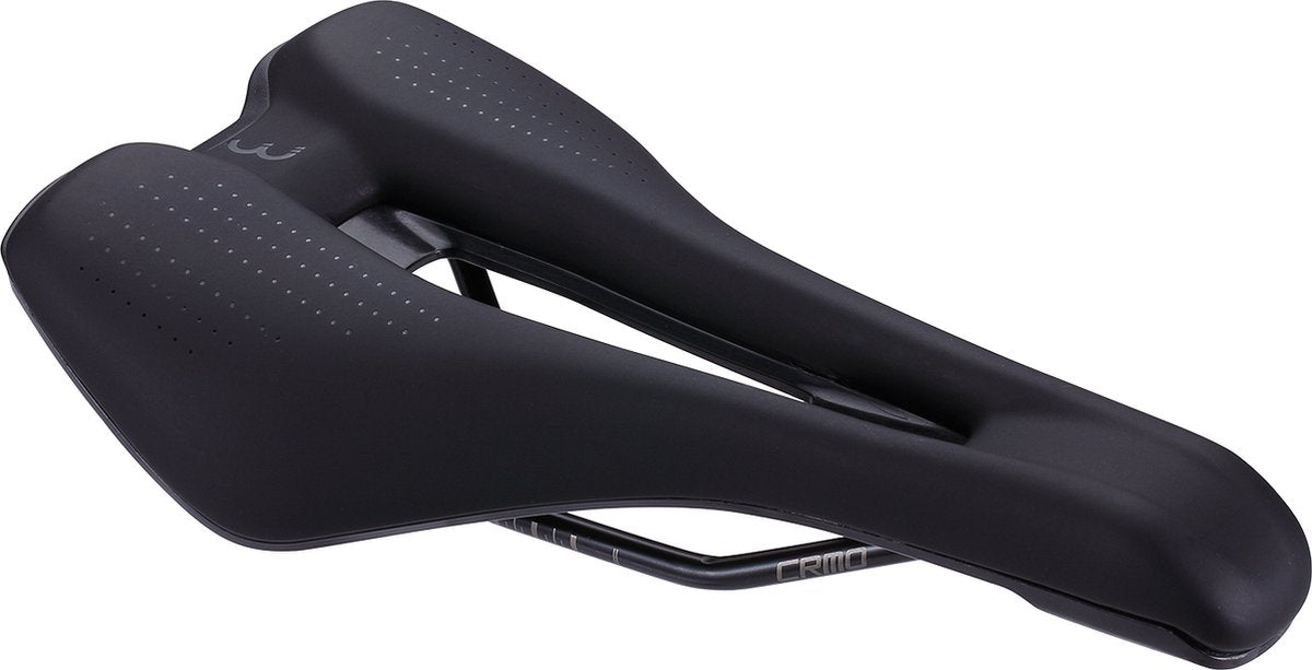 Bbb cycling echelon confort selle de vélo 165 mm - selle de vélo sportive - confort supplémentaire - découpe ergonomique - noir - bsd-156