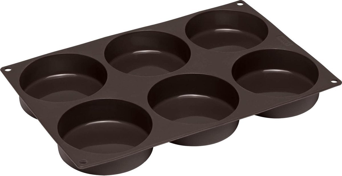 Lurch – flexiform – moule à pâtisserie pour 6 pains à hamburger – silicone ø 10cm
