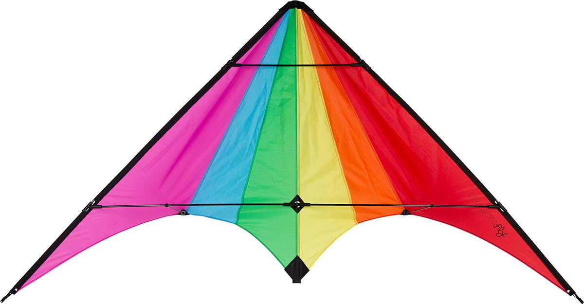 Cerf-volant acrobatique libellule - ostro 165 - violet bleu vert jaune orange