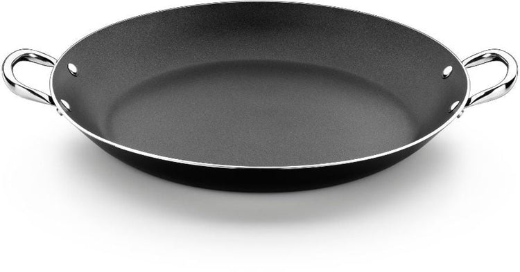 Monix résistant plus | Poêle à paella en aluminium de 30 cm avec revêtement antiadhésif, compatible tous feux dont induction