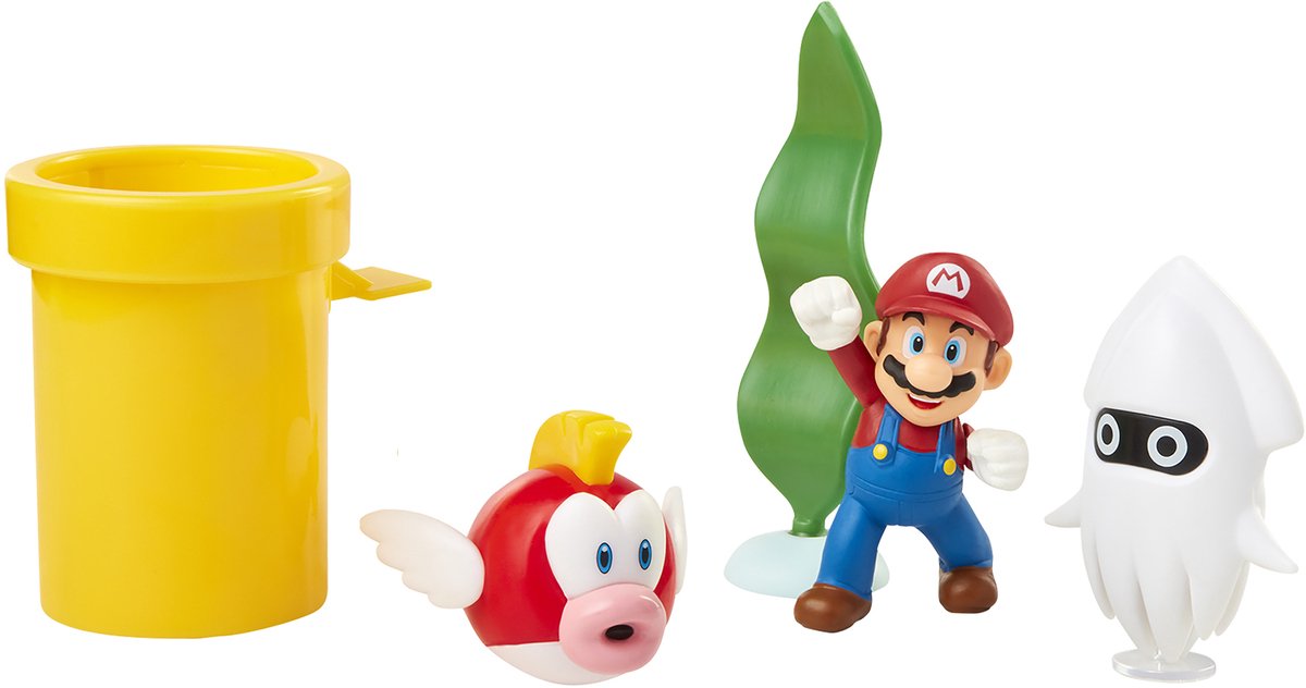 Diorama sous-marin Jakks Nintendo 6 cm