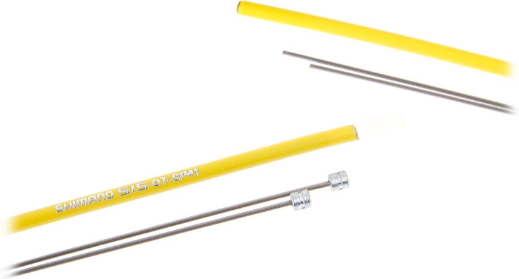 Shimano jeu de câbles de dérailleur ot-sp41 race 2100 mm jaune 4 pièces