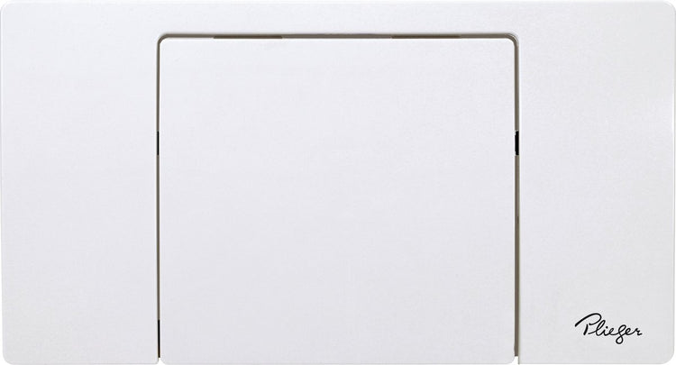 Panneau de commande Plieger neckar - panneau de commande WC blanc - commande frontale - 1 bouton start stop