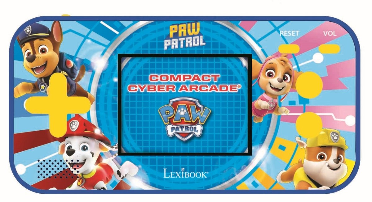 Lexibook console portable compacte cyber arcade® pat patrouille - écran 2.5'' 150 jeux dont 10 pat patrouille