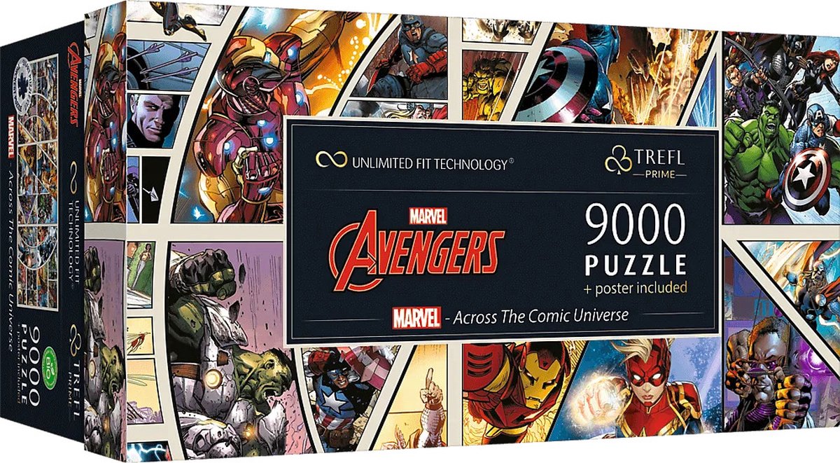 Trefl puzzle merveille - à travers l'univers comique 9000 pièces.