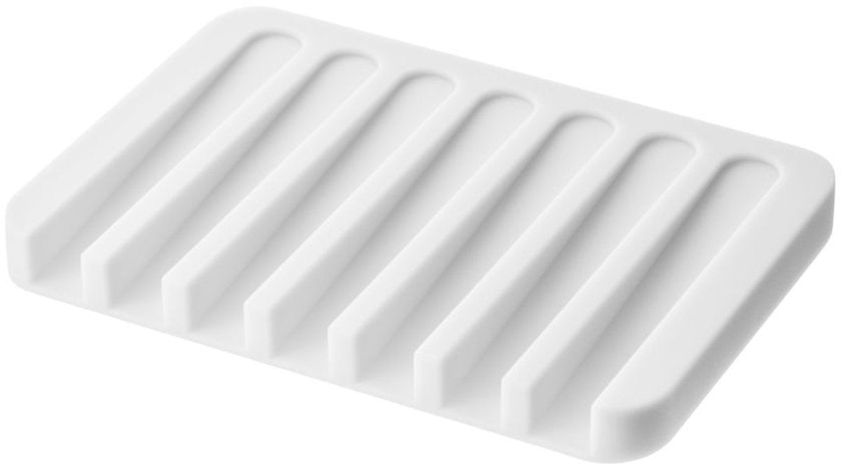 Yamazaki flow porte-savon silicone - blanc