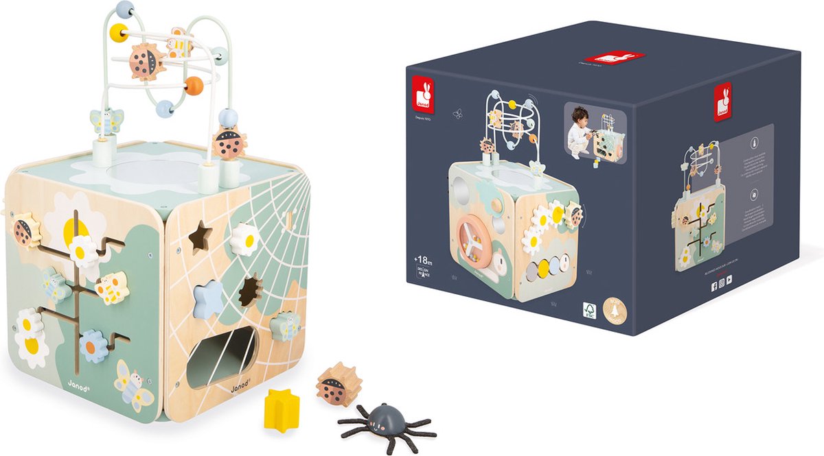 Janod - sweet cocoon - cube d'activités maxi