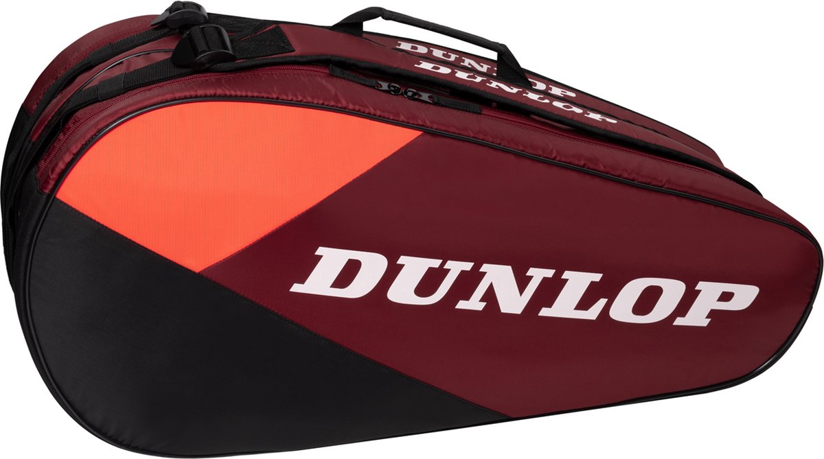 Dunlop - cx-club 10rkt - sac à raquettes - noir rouge