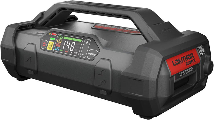 Lokithor apartx jump starter avec compresseur d'air - sans batterie - 10 bar - USB-C 60w - lampe de poche 400 lumens
