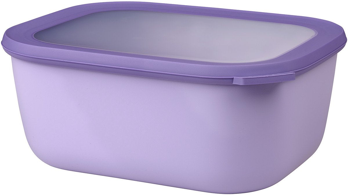 Mepal - récipient alimentaire multi-bols cirqula - 3000 ml - rectangulaire - lilas vif