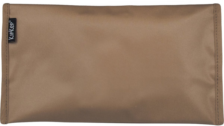 Kipkep pochette à langer - café - couches et lingettes à emporter - rpet - lavable - enduit - marron