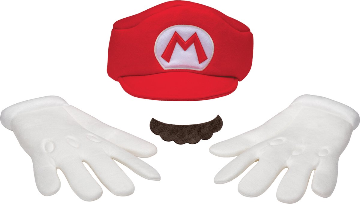 Disguise Nintendo - Super Mario Bros, Mario Elevated Ensemble d'accessoires pour adulte Taille unique
