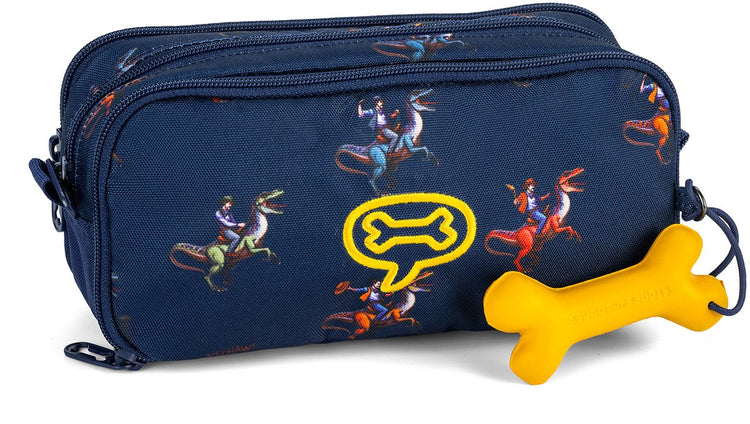 Stones and bones rowan 2.0 - trousse - trousse enfant - 3 compartiments - yeehaw - indigo